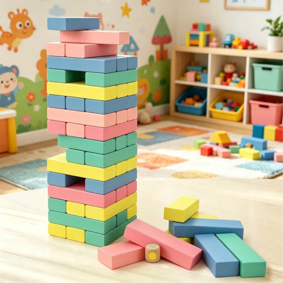 เกมตัวต่อไม้ซ้อนและล้ม, บล็อกไ - Kids Education Number บทวิจารณ์และราคา